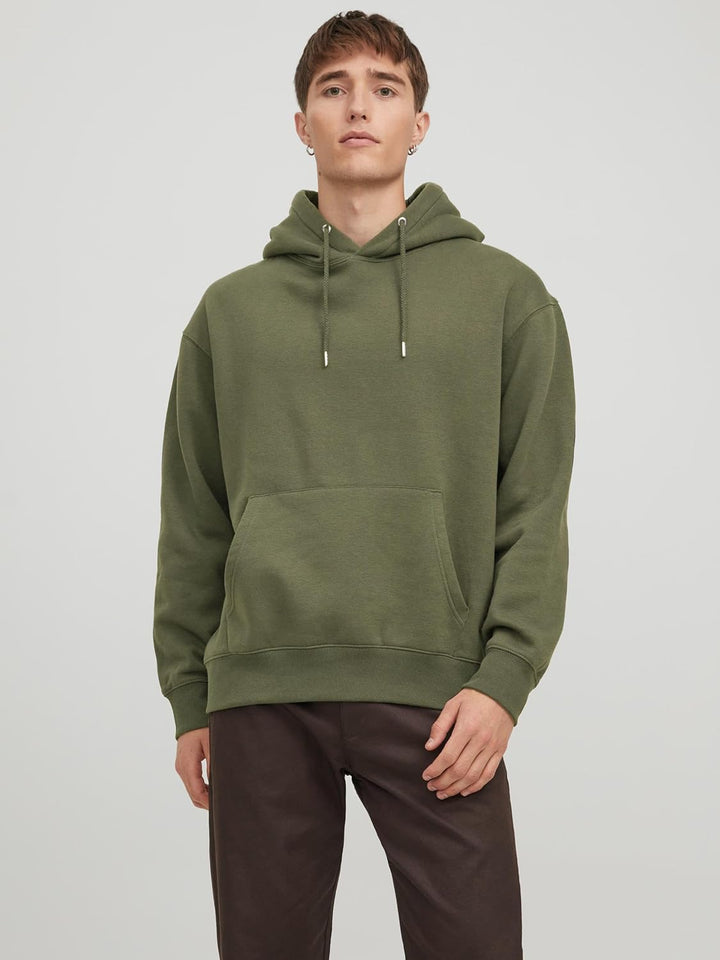 JACK & JONES Herren Rddaiden Hood Sweat L/S Sn Kapuzenpullover M Grün (Dusty Olive/Reg), M Grün