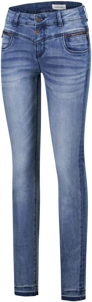 Timezone Damen Slim Jeans Slim Sadetz 27W / 32L Blau (Shades Of Blue Wash 3903), 27W / 32L Blau (Sha