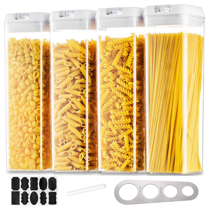 Vorratsdosen Aufbewahrungsbox Küche Vorratsbehälter Aufbewahrung: 4 Stück Luftdichte Pasta Behälter