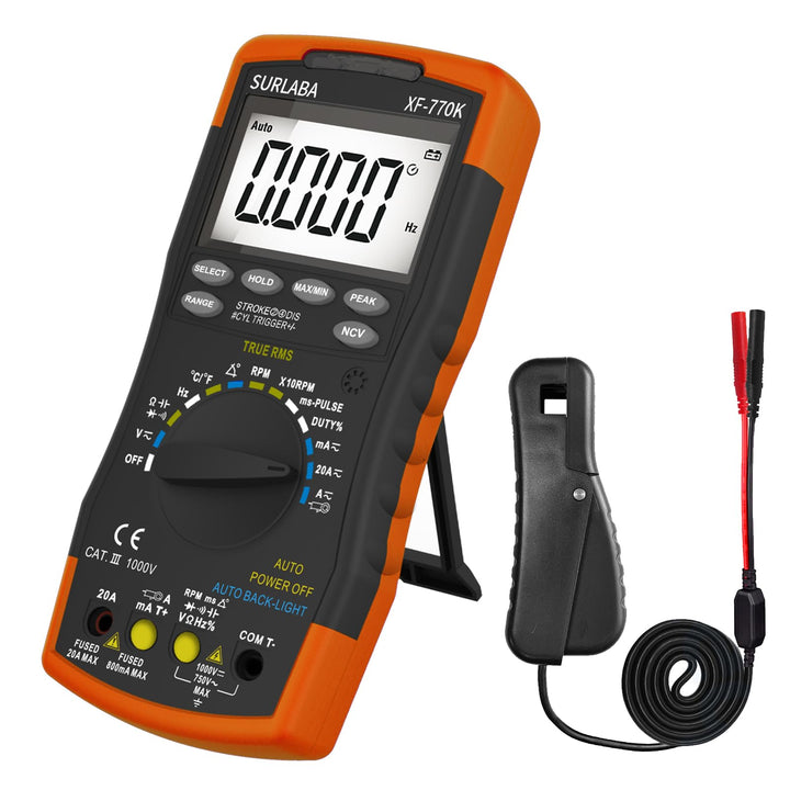 Digitales Automotive Multimeter & Signal Pick Up Induktiver Klemme Set, Smart Multitester für AC/DC