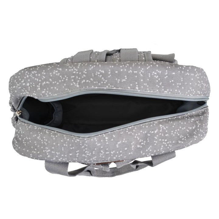 Cangaroo Wickeltasche Mivida Clips Wickelunterlage Reissverschluss Schultergurte grau, Grau
