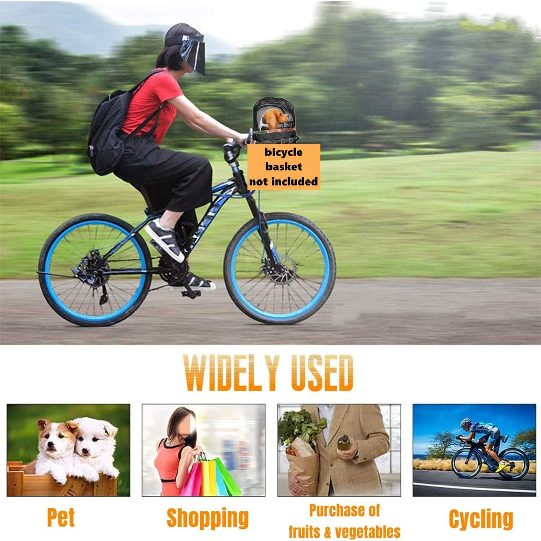 Abdeckung für Hundefahrradkörbe Fahrradkorb Hund Schutzhülle Atmungsaktiv Abnehmbare Haustierabdecku