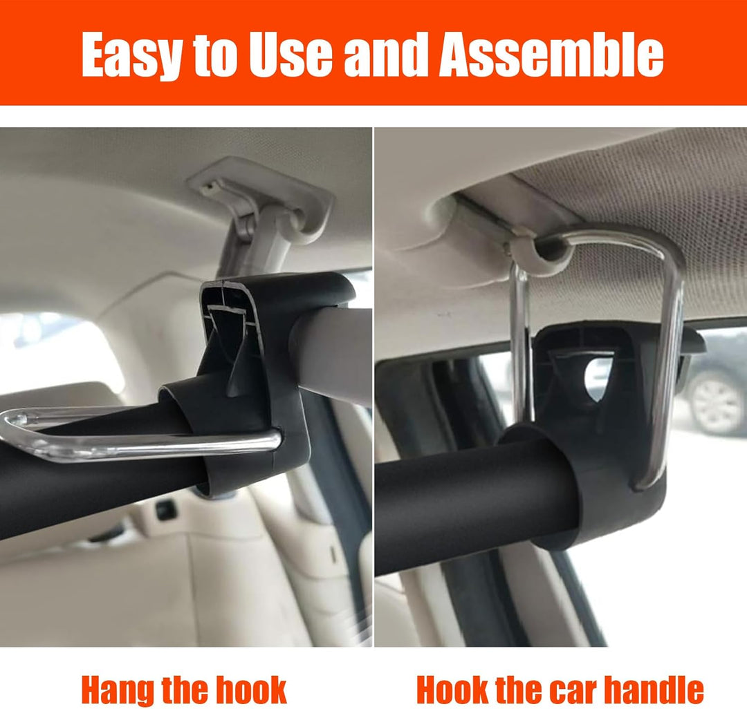 Beinhome Auto-Kleiderbügel, Kleiderstange für Auto-Reisen 76-160 CM, einstellbare faltenfreie Kleide