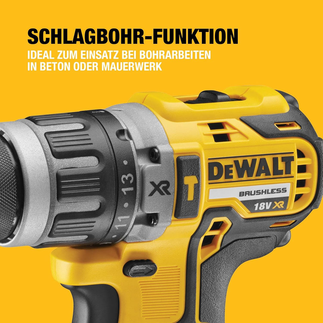 Dewalt 18 Volt Akku Schlagbohrschrauber DCD796P2 (Bürstenloser Motor, 2-Gang Vollmetallgetriebe, max