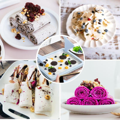 Eisplatte zum eis machen, Ice Rolls Maschine, Ice Cream Rolls Maker, Eisplatte Eis Rolls, Ice Cream