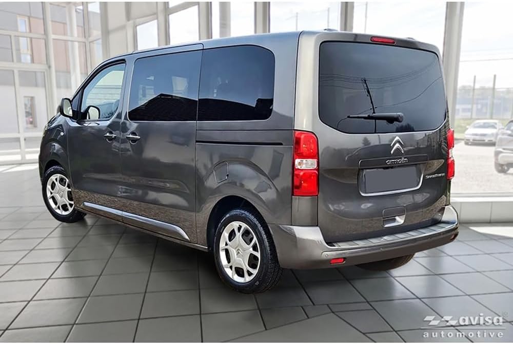 Avisa Edelstahl Heckstossstangenschutz kompatibel mit Citroën Space Tourer & Jumpy 2016- / Peugeot T