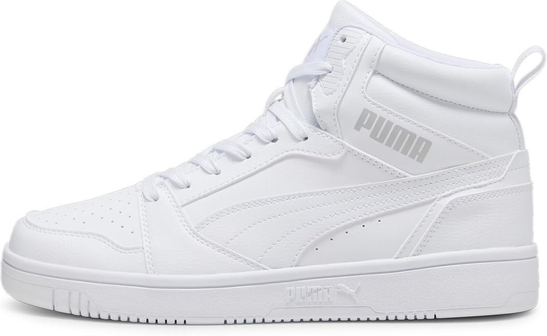 Puma Unisex Rebound V6Sneaker 40.5 EU Puma White Puma White Cool Light Gray, 40.5 EU Puma White Puma