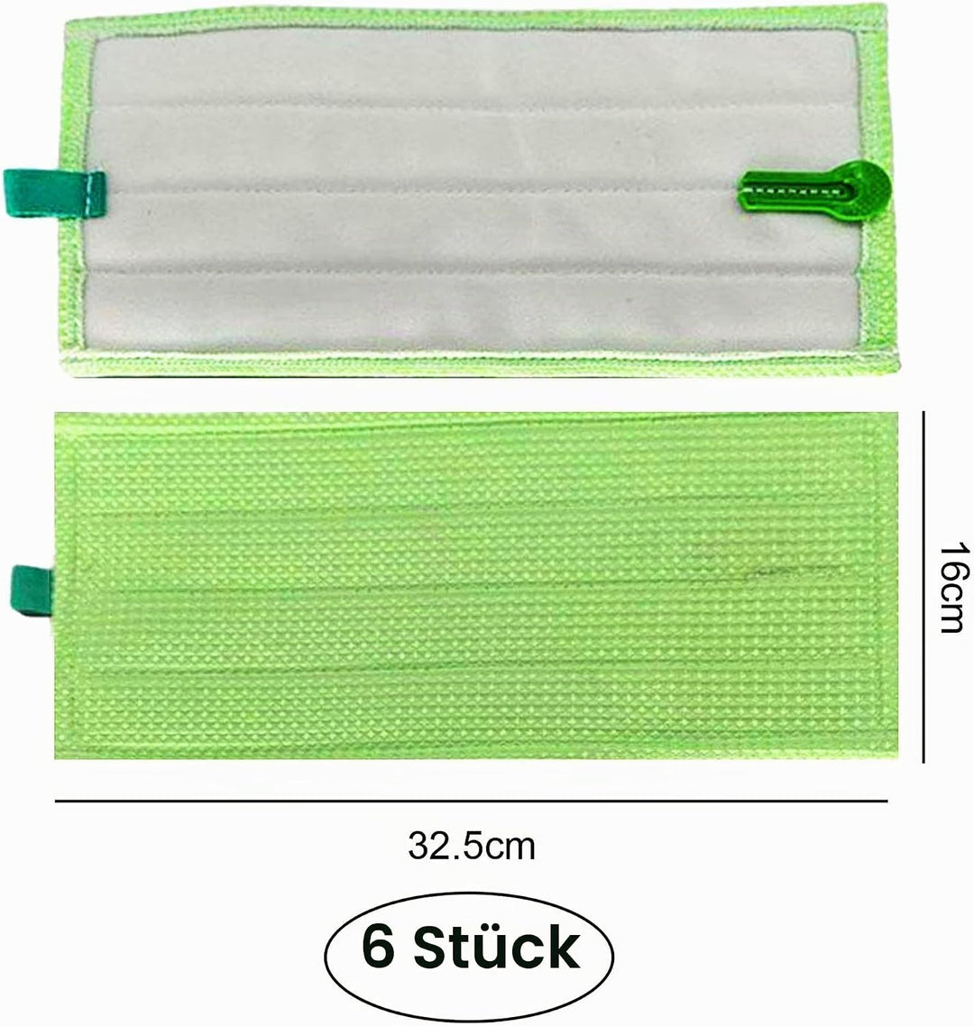 6 Stk Ersatz Mikrofaser Bodenwischer Pads Kompatibel mit Kobold SP600 SP600S, Vorwerk MF600 SP600 SP