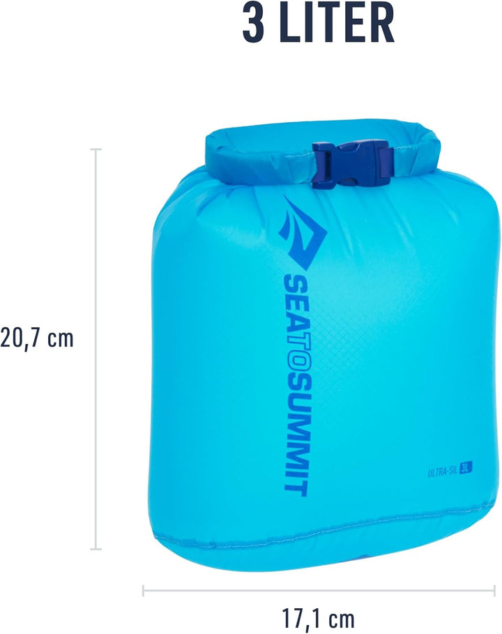 Sea to Summit - Ultra-SIL Dry Bag XS 3L - wasserdichte Aufbewahrung - Rollverschluss &amp; Patentierte F