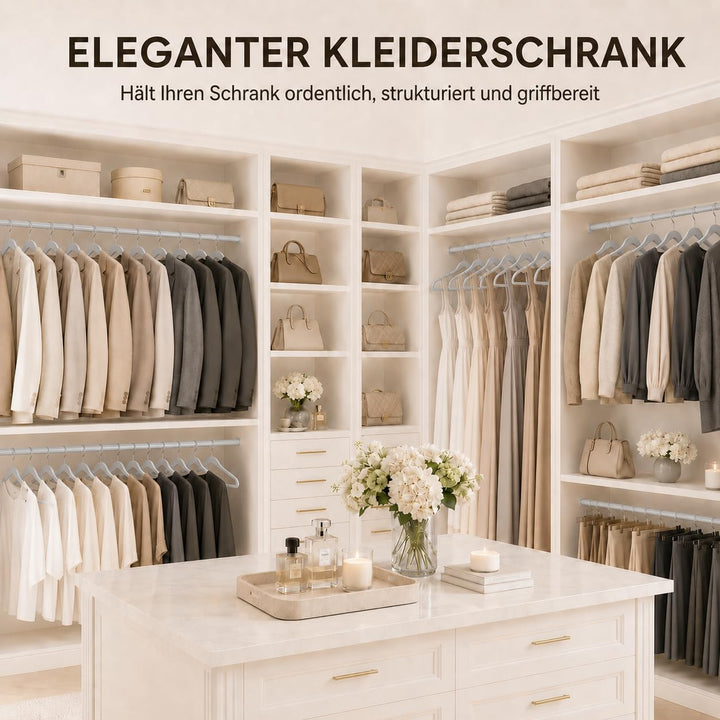HOUSE DAY Kleiderbügel Samt 40 Stück, rutschfeste Schmale Bügel als Kleiderbügel Platzsparend design