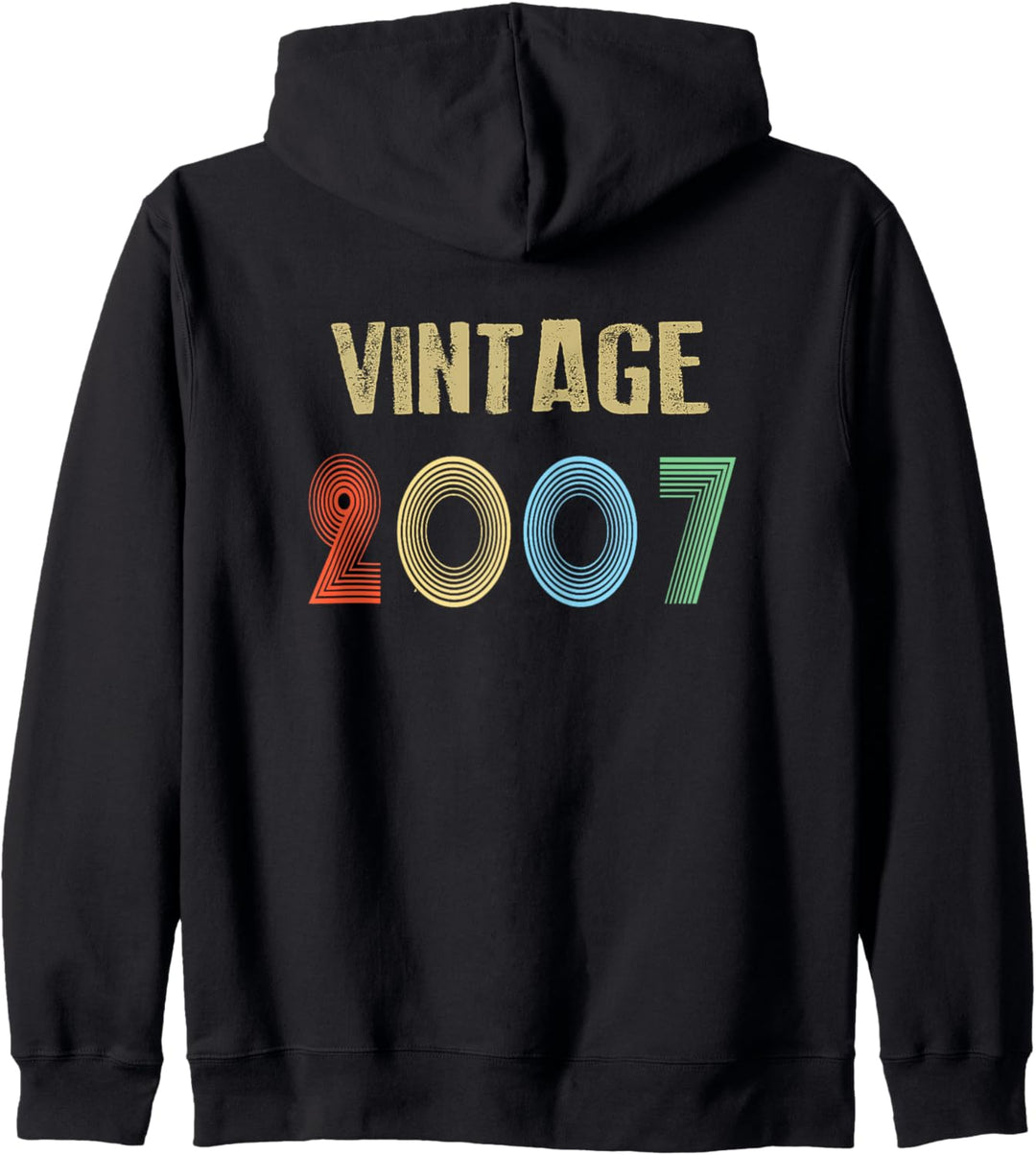 2007 Vintage Geburtstag Kapuzenjacke