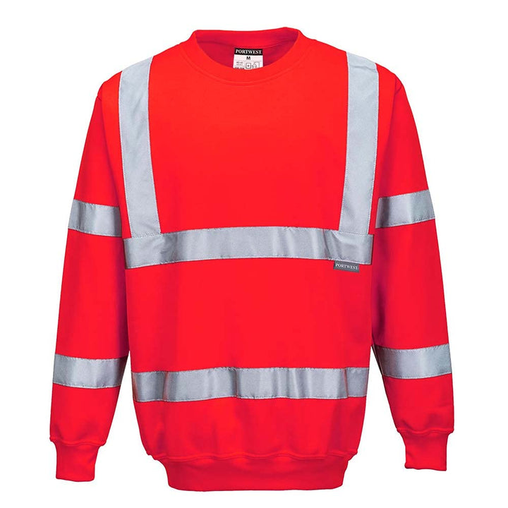 Hi-Vis Sweatshirt Color: Red Talla: XXL XXL rot, XXL Rot