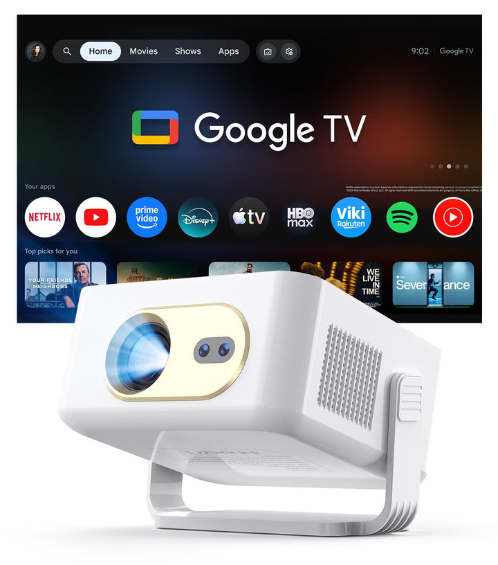 Magcubic Smart Beamer Projektor, Google TV/Netflix Official Kurzdistanz Projector Für Outdoor Heimki