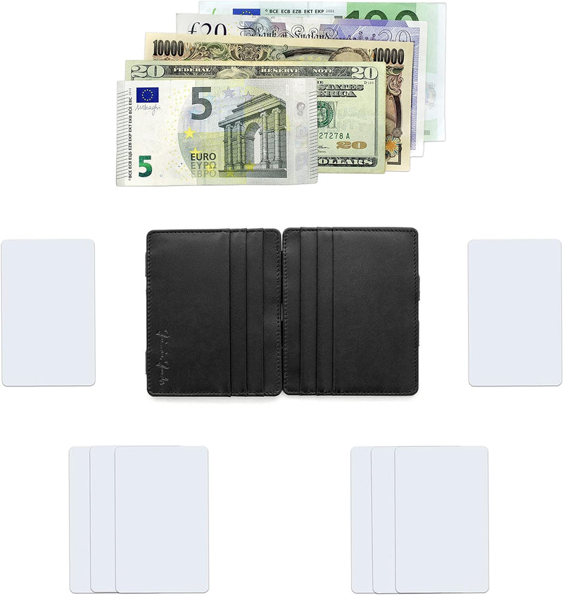 Jaimie Jacobs Flap Boy Slim - Das Original - Magic Wallet ohne Münzfach integrierter RFID Schutz Mag