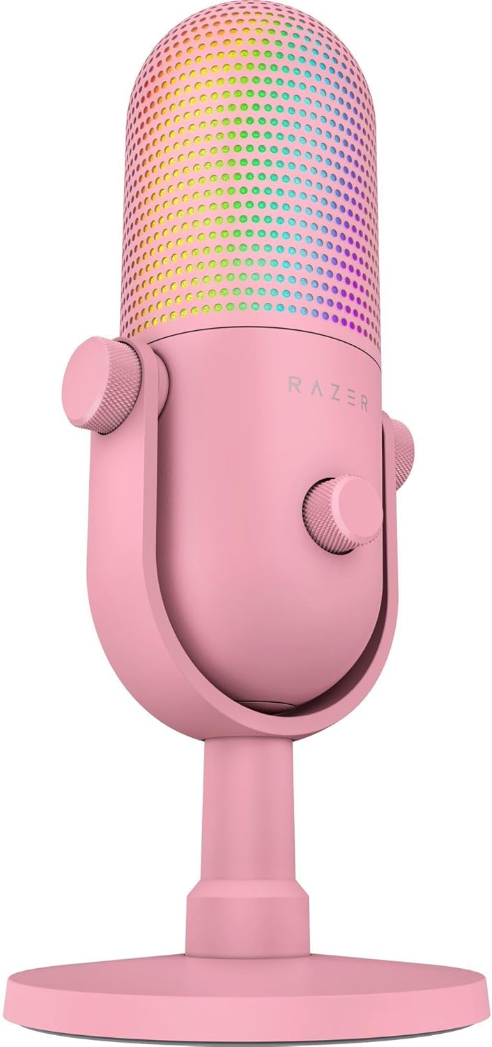 Razer Seiren V3 Chroma - RGB USB-Mikrofon - Supernieren Kondensator-Mikrofon mit Tap-to-Mute (Reakti