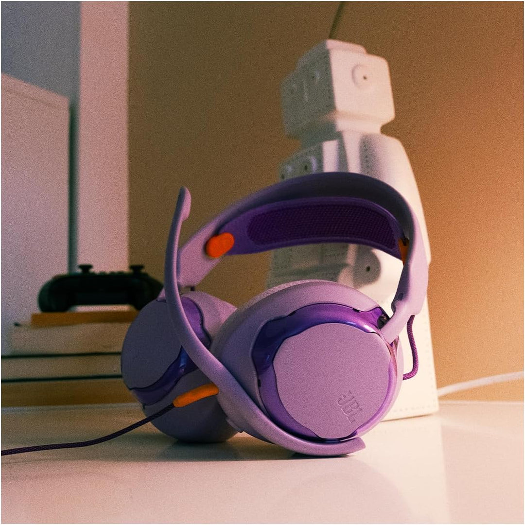 JBL Quantum 250 Kabelgebundene Over-Ear-Gaming-Kopfhörer, JBL Quantum Spatial Sound, Mikrofon mit Ge