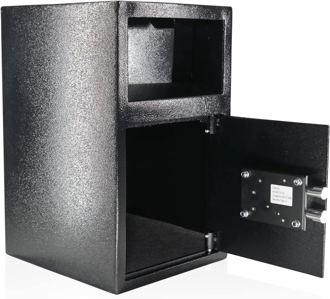 Einwurftresor mit Einwurfklappe | Schlüsseltresor | Tresor mit 4 x Schlüsseln | Briefkastensafe