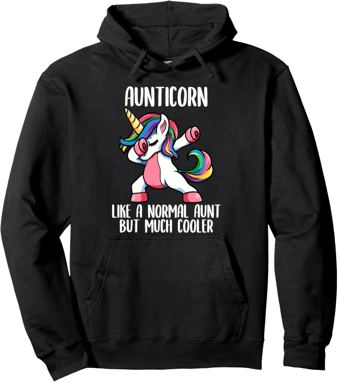 Einhorn Tante Mädchen Party Bekleidung, AuntiCorn Niedlich Pullover Hoodie