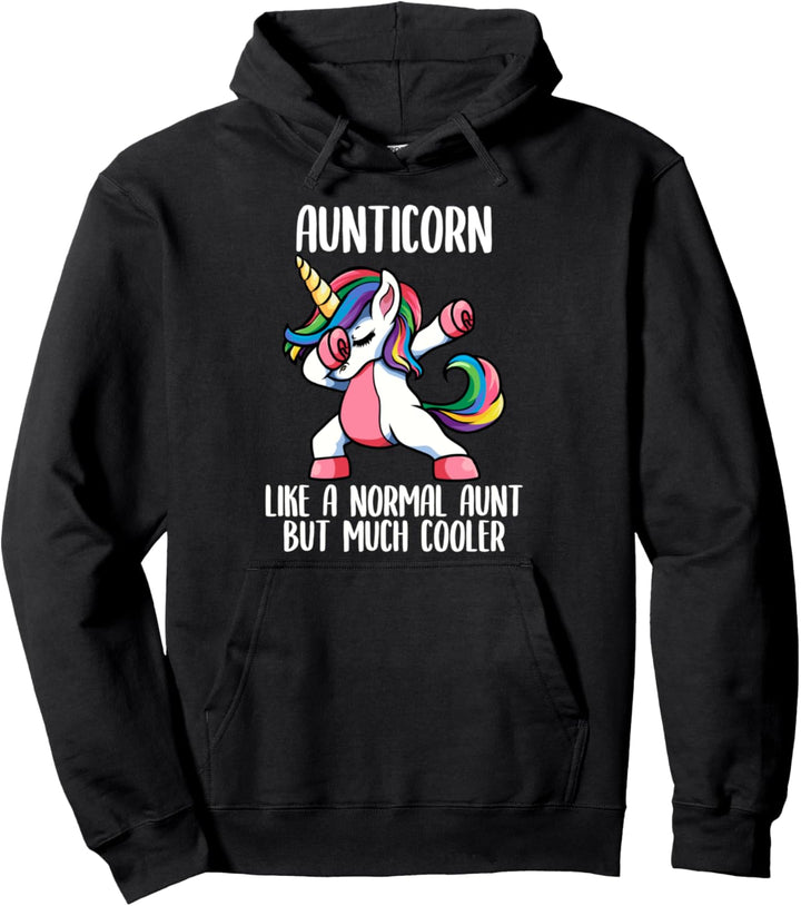Einhorn Tante Mädchen Party Bekleidung, AuntiCorn Niedlich Pullover Hoodie