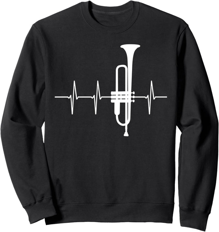 Trompete Herzschlag Sweatshirt