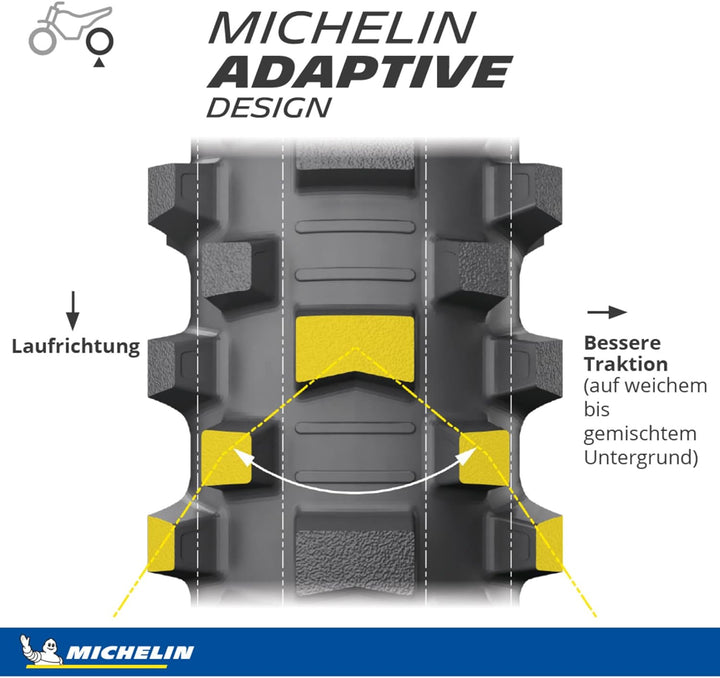 MICHELIN Starcross 6 Medium Soft Motorradreifen 110/100-18 64M Hinterrad