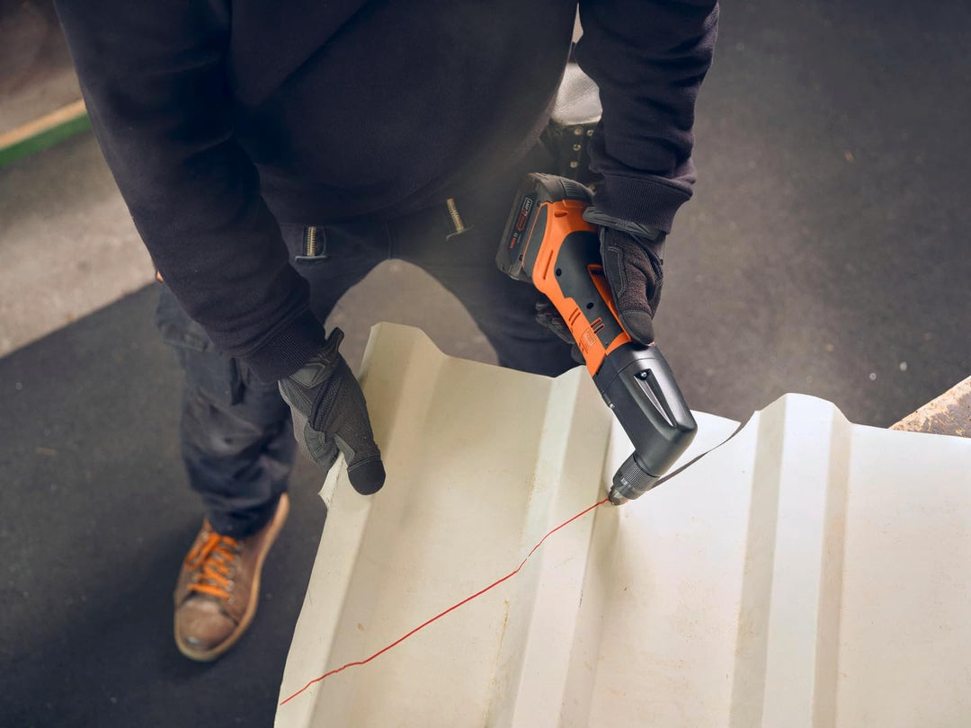Fein Akku-Knabber ABLK 18 1.6 E AS (für Dach- / Fassadenbau, geeignet für Wellbleche bis zu 1,3 mm,