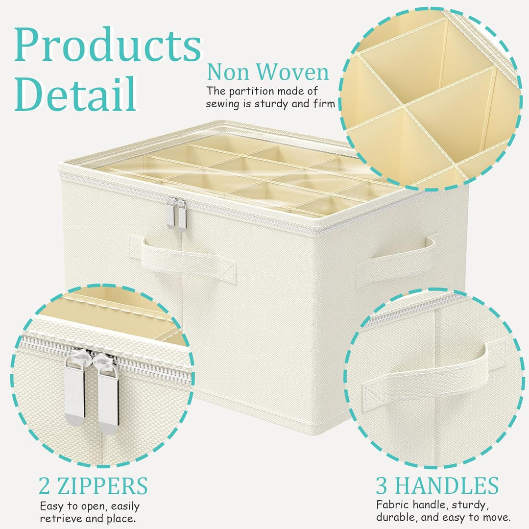 Schuhorganizer für Closet, Passt 16 Paare, Schuhe Organizer mit Durchsichtigem Deckel, Starke Aufbew
