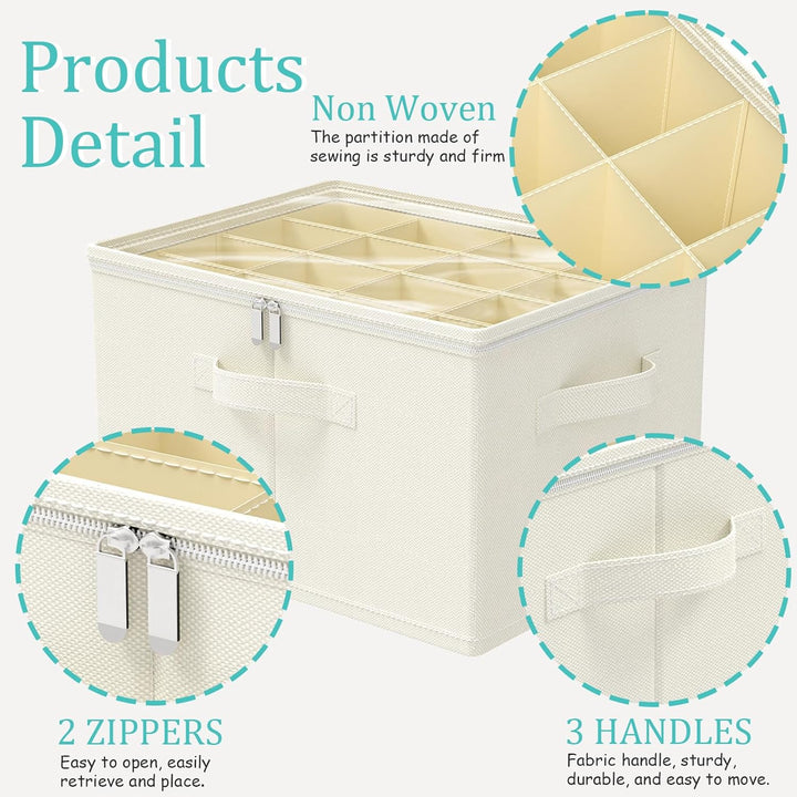 Schuhorganizer für Closet, Passt 16 Paare, Schuhe Organizer mit Durchsichtigem Deckel, Starke Aufbew