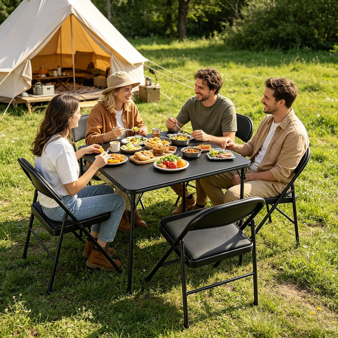 BOOSDEN Klapptisch, Multifunktionstisch, Klappbar Tisch als Campingtisch, Gartentisch, Balkontisch,