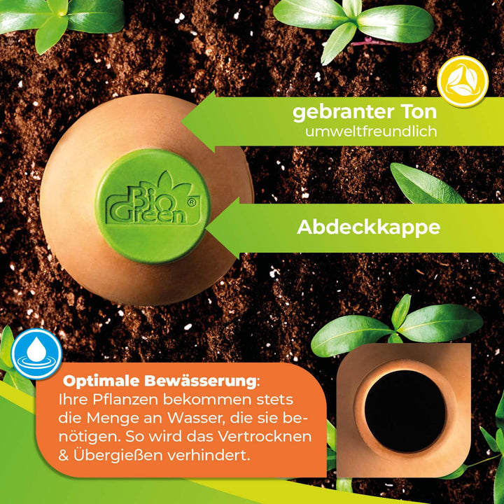 BioGreen Olla Pflanzenbewässerung HYDRO MAX | vers. Grössen | 0,2 L | Ø 30 cm automatische Bewässeru