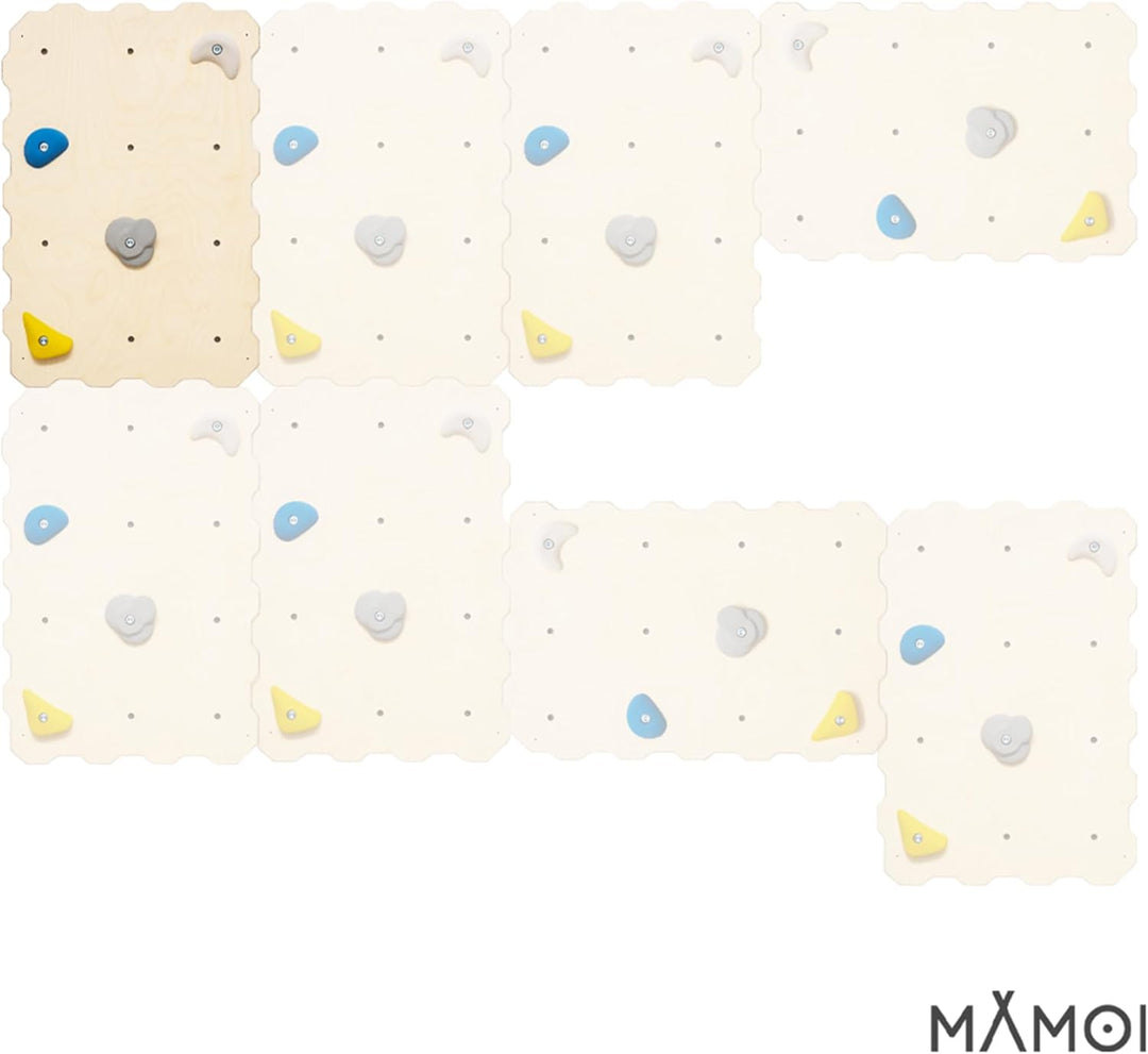 MAMOI® Kletterwand für kinderzimmer, Klettergerüst Indoor, Klettern mit Klettergriffe für Kinder, Kl