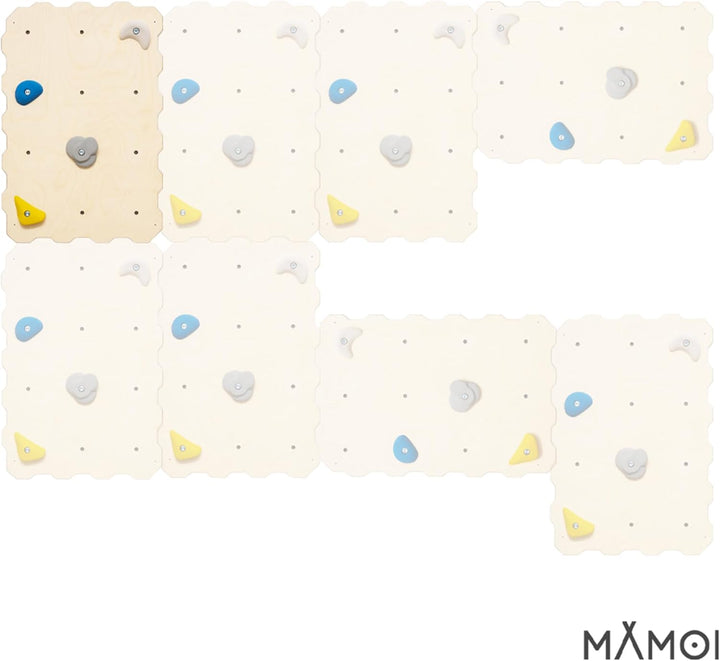 MAMOI® Kletterwand für kinderzimmer, Klettergerüst Indoor, Klettern mit Klettergriffe für Kinder, Kl