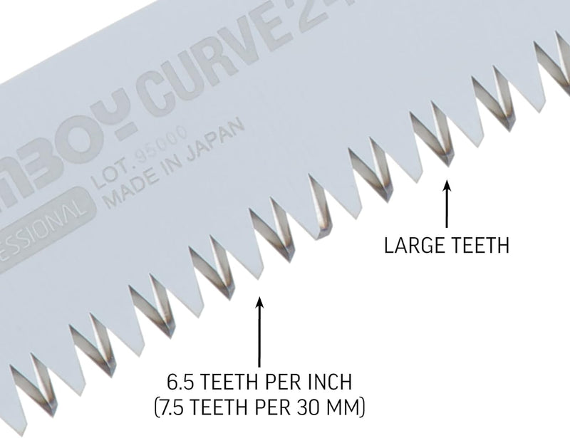 Silky japanische Klappsäge Gomboy Curve 240mm grob, mit gebogener Klinge 240mm Klappsäge, 240mm Klap