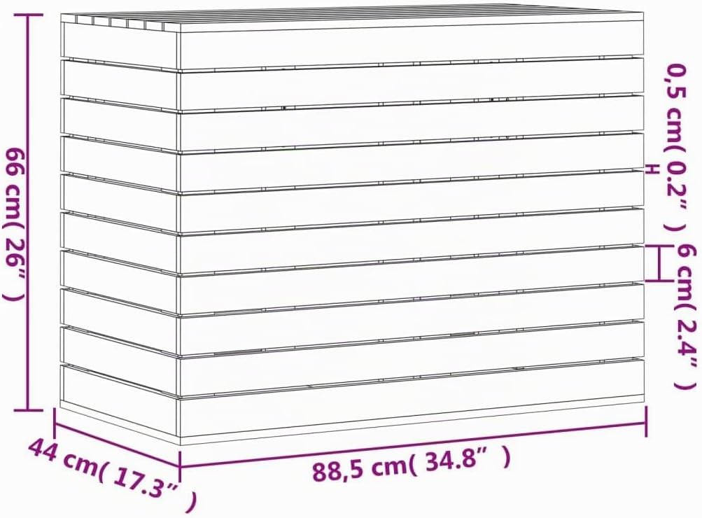 vidaXL Wäschetruhe, Wäschekorb mit viel Stauraum, Atmungsaktiv Wäschesammler mit Deckel, Wäschebox W