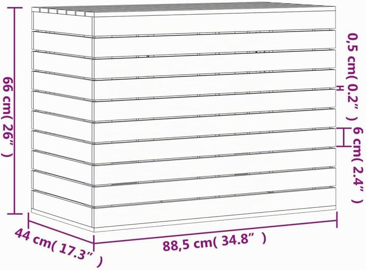 vidaXL Wäschetruhe, Wäschekorb mit viel Stauraum, Atmungsaktiv Wäschesammler mit Deckel, Wäschebox W
