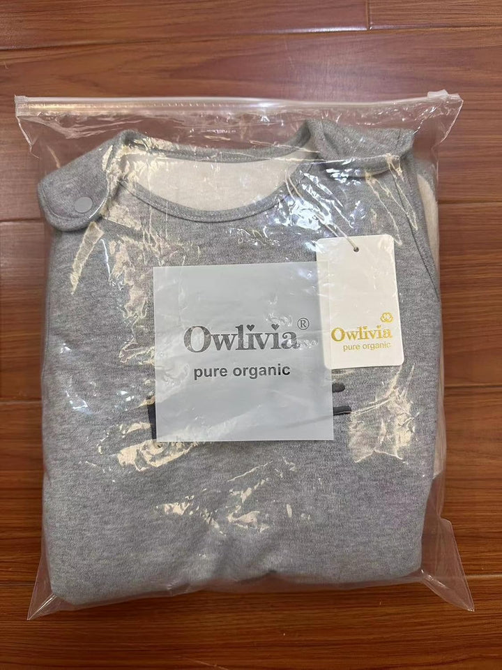 Owlivia Baby Schlafsack, Kleinkinderschlafsack aus 100% Bio-Baumwolle, 2.5 TOG Unisex tragbare Decke