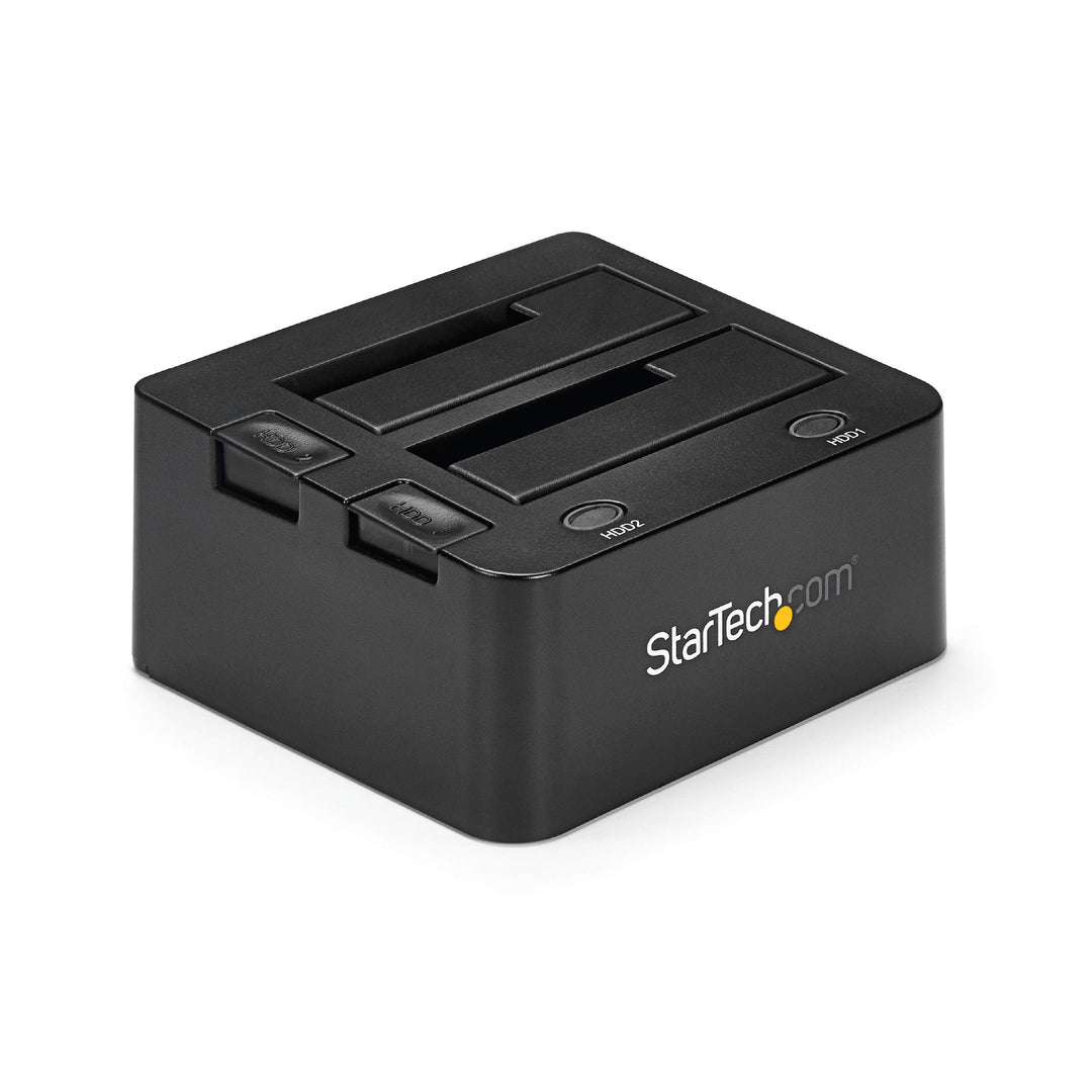 StarTech.com 2-fach USB 3.0 Festplatten Dockingstation mit UASP für 2,5/3,5 Zoll SSD / HDD, Serial-A