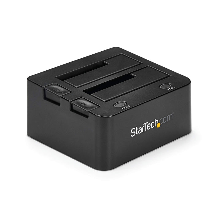 StarTech.com 2-fach USB 3.0 Festplatten Dockingstation mit UASP für 2,5/3,5 Zoll SSD / HDD, Serial-A