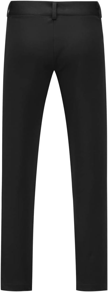 Allthemen Herren Anzughose mit Stretchkomfort Slim Fit Anzug Straight Hose für Business XL Schwarz,