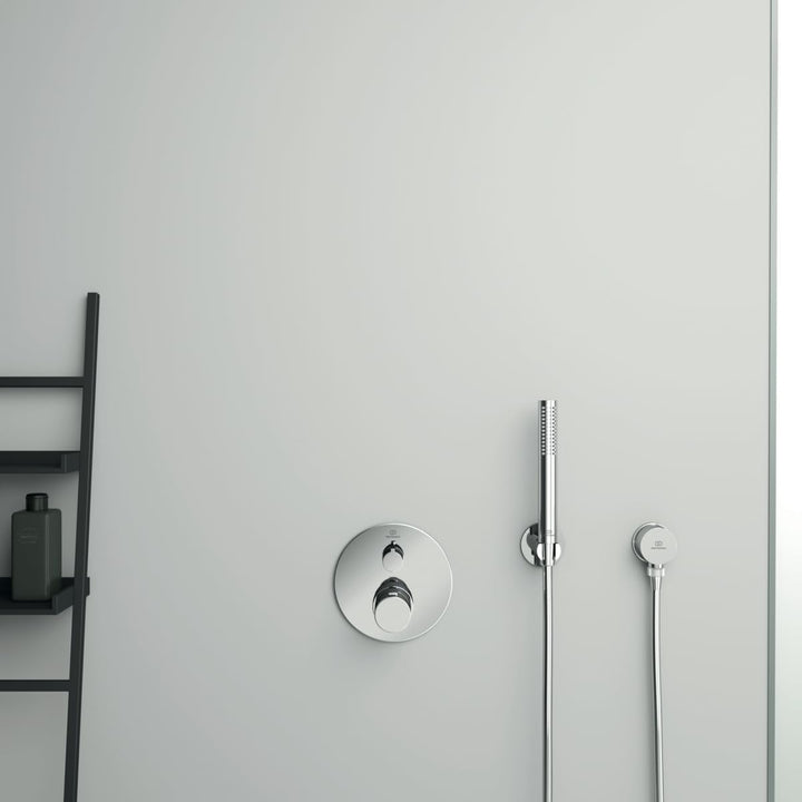 Ideal Standard BC806AA Idealrain Brausehalter für Handbrause, Handbrause Halterung Universal, Brause