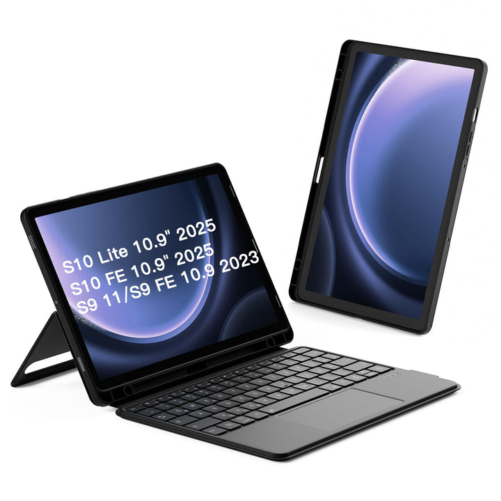 Inateck Hülle mit Tastatur für Samsung Galaxy Tab S10 Lite/S10 FE/S9 FE/S9,Tastatur für Tablet Hoch-