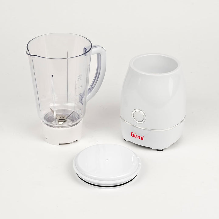 Girmi FR07 Standmixer, 300 W, 600 cc, 4 Edelstahlklingen, Betrieb mit Pulse, Messbecher, Sicherheits