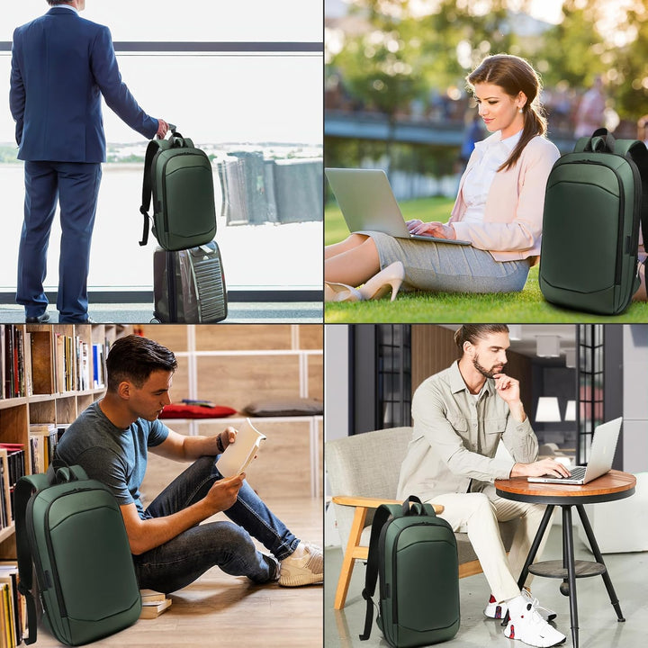 Laptop Rucksack Wasserdichter Gross mit USB-Anschluss Laptoptasche für 17 zoll Backpack Business Her