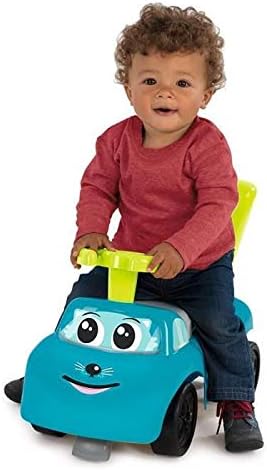 Smoby - Mein erstes Auto Rutscherfahrzeug - Kinderfahrzeug mit Staufach und Kippschutz, für drinnen