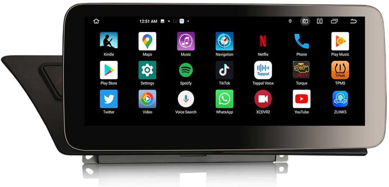 Erisin 10,25" 4GB+64GB Android 12 Autoradio Bluetooth mit GPS Navigation IPS Bildschirm Für Audi A4