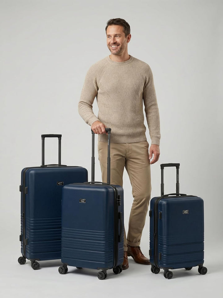 camel active Koffer-Set 3-teilig für Damen und Herren | Reise-Trolleys 47 x 30 x 78 cm aus hochwerti