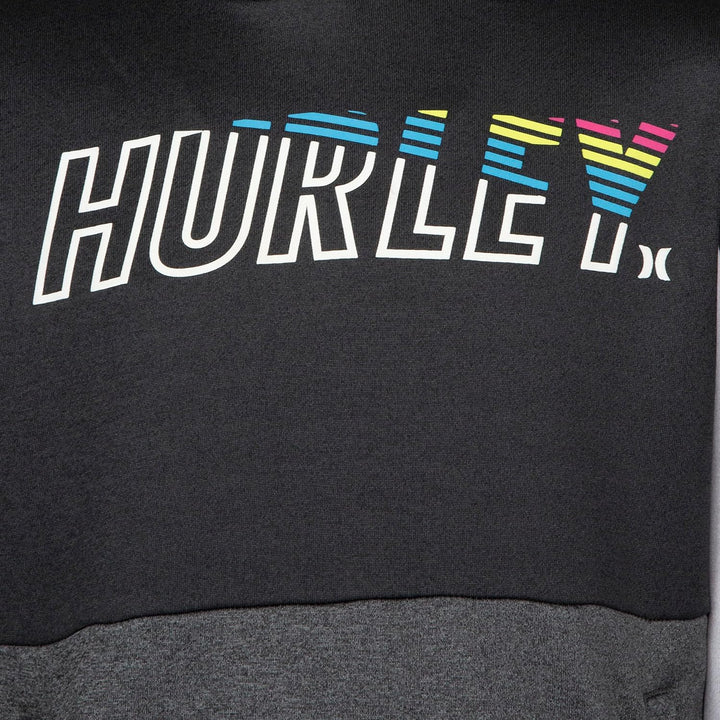 Hurley Boys' Solar Pullover Hoodie, M Schwarz