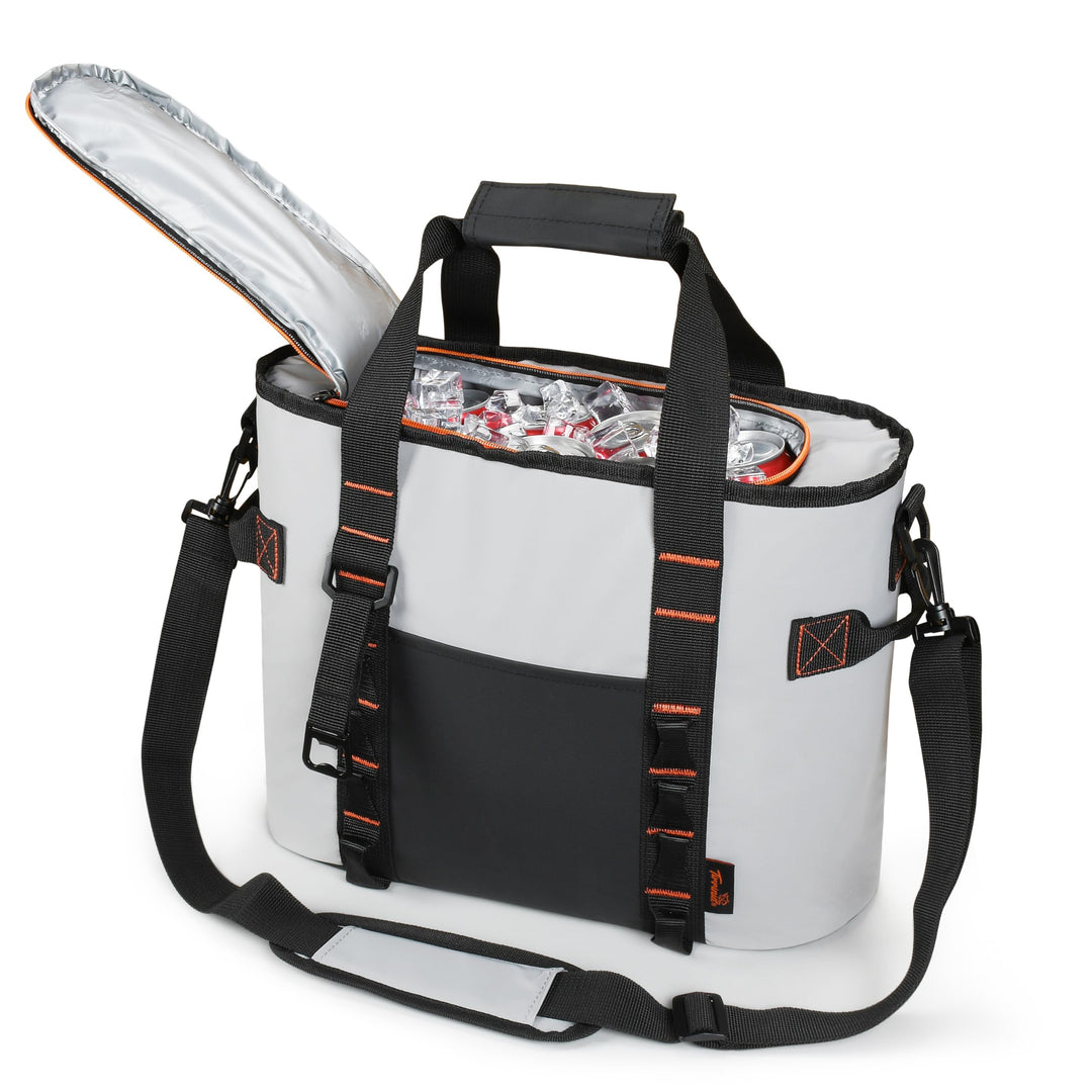 Kato Tirrinia isolierter Kühler-Rucksack, 17L für 20 Dosen, auslaufsicherer Kühlrucksack aus PVC Com