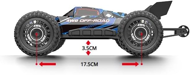 s-idee® MJX 16207 blau RC Car 1:16 Brushless Highspeed Off-Road Truck 65 km/h