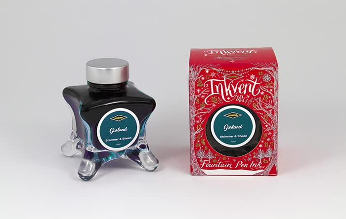 Diamine Tintenglas Garland Red Inkvender Shimmer Ink 50ml